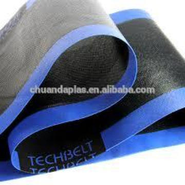 China customized low price PTFE teflon conveyor belt band with joint with edge reinforcement